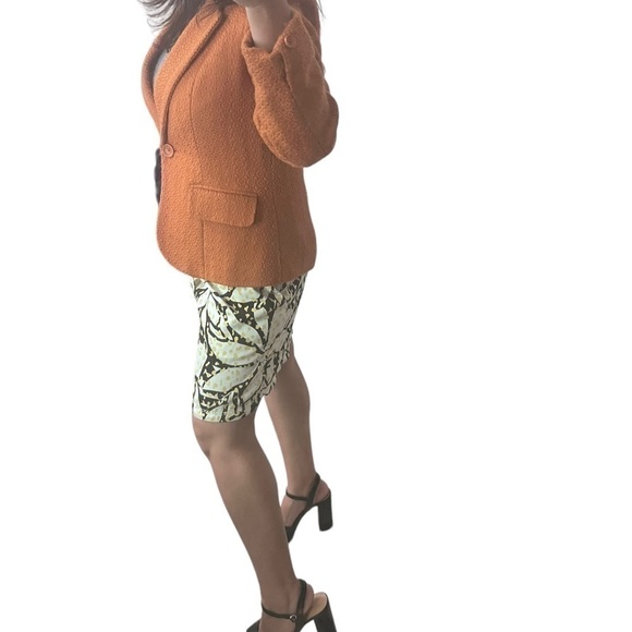 Lyocell Cinched Summer Floral Print Belted Skirt by Nicole Miller - Picture 2 of 13